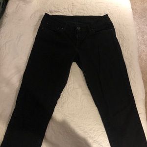 Levi's classic black boot cut jeans